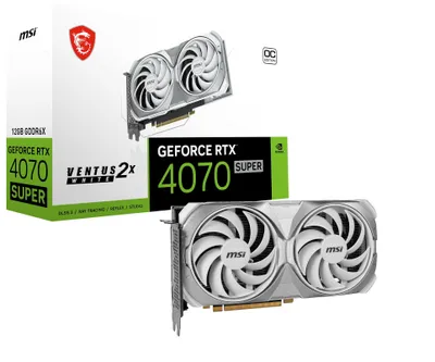 Produktbild von MSI V513-642R GeForce RTX 4070 SUPER 12G VENTUS 2X WHITE OC