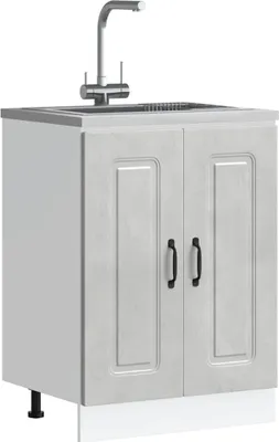 Produktbild von "im Angebot" Spülenunterschrank Kalmar Betongrau 60x46x81,5 cm Holzwerkstoff - Küchenschränke CC23916