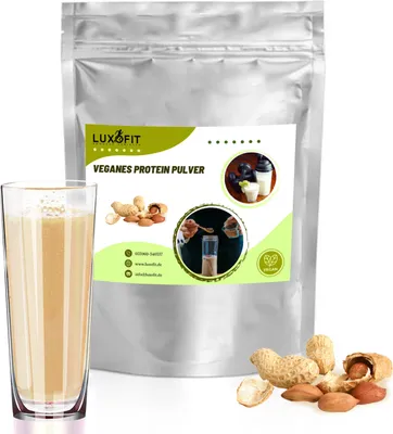 Produktbild von Erdnuss Veganes Protein Eiweiß Pulver Zuckerfrei 200 g