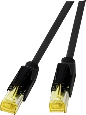 Productafbeelding van EFB Elektronik, 0,5 meter, RJ45, 0,5 m, Cat6a, RJ-45, RJ-45, zwart