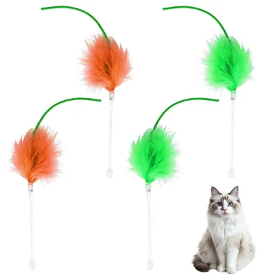 Produktbild von 4 Stück Ersatzfedern für Katzenspielzeug