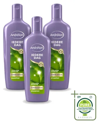 Produktbild von 3 x Andrélon Iedere Dag Shampoo - 300 ml - Großpackung - 3 Stücke