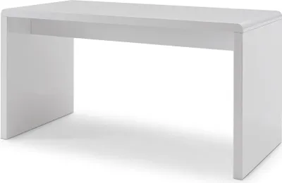 Produktbild von SalesFever Schreibtisch 160 x 70 cm | MDF Holz in Hochglanz lackiert | B 160 x T 70 x H 75 cm | weiß