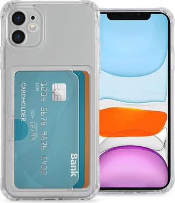 Zdjęcie produktu dla imoshion Softcase Backcover z uchwytem na kartę do Apple iPhone 11 - przezroczysty