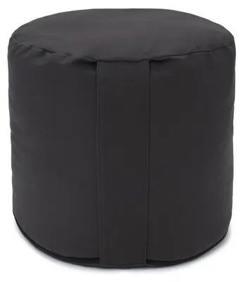 Produktbild von yogabox Glückssitz® Rondo Big D - regional hergestellt - anthrazit 36 x 36 x 28 cm Buchweizenschalen