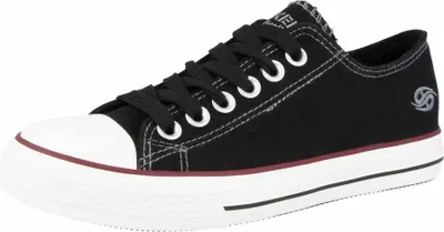 Obrázok produktu pre Dámske plátenné šnurovacie tenisky Dockers black and white, Farba:black, Veľkosť EÚ:39