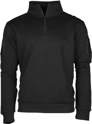 Produktbild von Mil-Tec Tactical Sweatshirt mit Zipper, schwarz