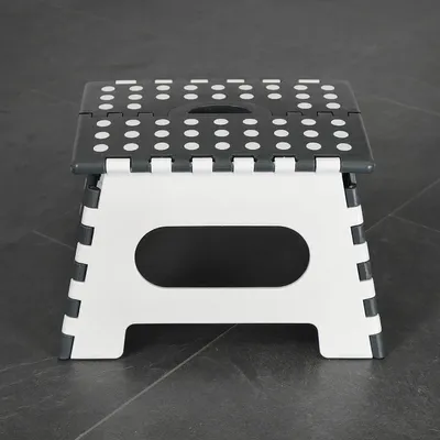 Immagine prodotto di Scala pieghevole con piedini in gomma, antiscivolo, trasportabile, 150 kg, bianco-grigio