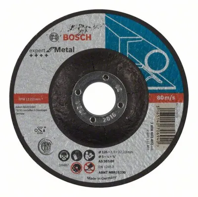 Produktbild von Bosch Trennscheibe gekröpft Expert Metal AS 30 S BF, 125 mm, 3,0 mm 2608603402