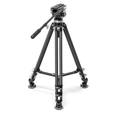 Produktbild von Leofoto Carbon-Dreibeinstativ LVC-253C Doppelrohr + Videoneiger BV-20