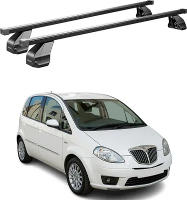 Image de Barres Transversales Menabo pour Lancia Musa 2007-2012 Noir