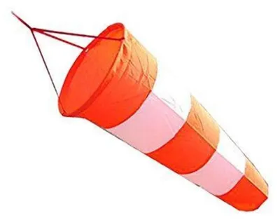 Productafbeelding van Fluorescerende windzak, 80 cm, voor buitengebruik, windmeetzak, 1 stuk