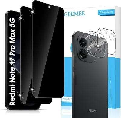 Obrázek produktu pro Ochranná fólie na obrazovku z tvrzeného skla pro Xiaomi Redmi Note 17 Pro Max – zajišťuje soukromí – snadná instalace