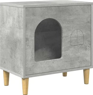 Image de Maison pour chat Béton 51 x 30 x 52 cm Bois d'ingénierie