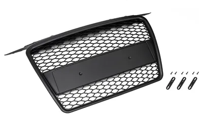 Kühlergrill Sportgrill Waben Matt Schwarz für Audi A3 8P 2005-08 – Produktansicht