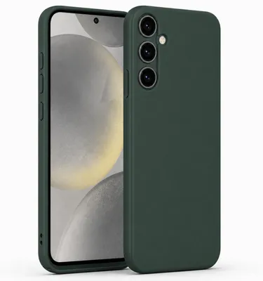 Immagine prodotto di Custodia in silicone TPU verde "Foresta" per Samsung Galaxy S24 FE, Immagine generata dall'IA