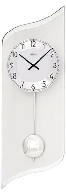 Imagen del producto de Reloj de pared con péndulo, mecanismo de cuarzo, 19x55x4 cm, modelo 7436