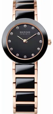 Produktbild von Bering 11422-746 Ceramic 11422-746 Schwarz Roségold Damen Armbanduhr