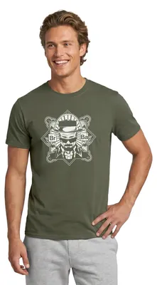 Produktbild von Spreadshirt Breaking Bad Heisenberg Logo Männer T-Shirt, 5XL, Militärgrün