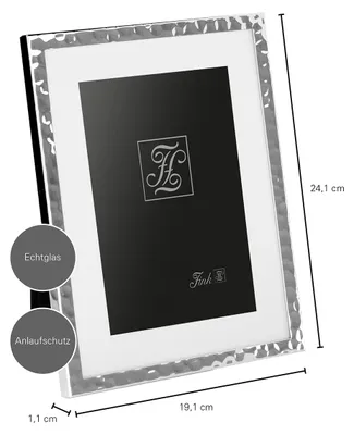 Zdjęcie produktu dla Fink MILAN, rama na zdjęcia 13x18 cm, szkło, srebrzona, metal, gładka, kolor srebrny, długość 19 cm, szerokość 24 cm, wysokość 1,5 cm, numer produktu: 133266