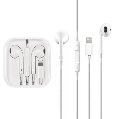 Obrázek produktu pro Sluchátka Teltech do uší s kabelem pro iPhony, konektor Lightning, bílá barva