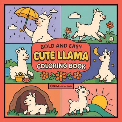 Produktbild von Bold & Easy Cute Llama Coloring Book
