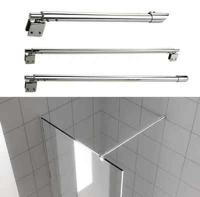 Produktbild von STUNQ® Duschwandstütze Edelstahl Verstellbar Teleskopstange für Duschglas Duschabtrennung Stabilisator