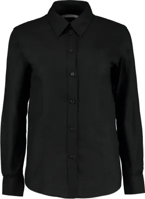 Produktbild von Kustom Kit - "Oxford" Hemd für Damen  Langärmlig PC5551 (46 DE) (Schwarz)