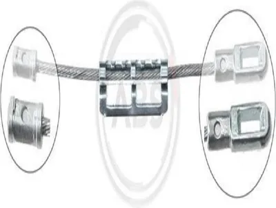 Produktbild von A.B.S. Handbremsseil Seilzug Feststellbremse für OPEL VECTRA B (36) K12096