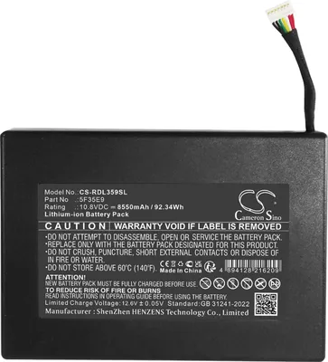Produktbild von TECHTEK Akku Kompatibel mit [Ring] Ring power pack Ersetzt 5F35E9