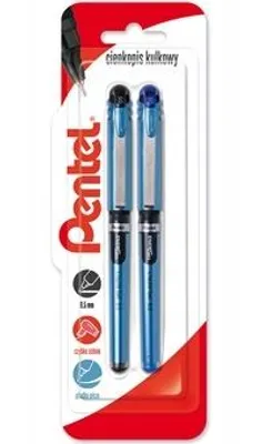 Obrázek produktu pro Cienkopisy kulkowe Energel Name czarne i niebieskie 0.5mm