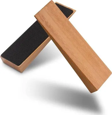 Produktbild von Bamboe Houten Deurstopper Set mit Antislip Rubber - Für alle Vloeren und Deuren geeignet - Nachhaltiges Design - Sicherer und stabiler Grip