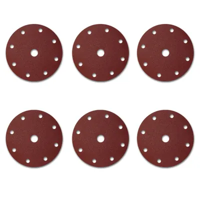 Produktbild von 50x Schleifscheiben Schleifpapier 150mm P40 9 Loch Klettscheiben