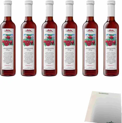 Produktbild von Darbo Fruchtsirup Granatapfel 6er Pack (6x0,5l Flasche) + usy Block