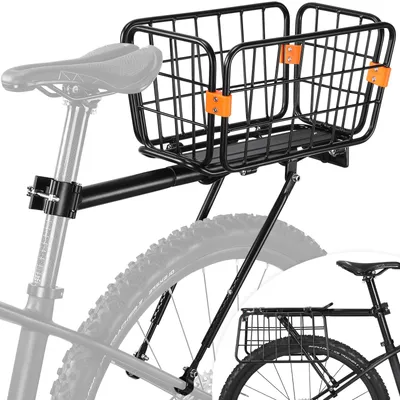 Produktbild von Gepäckträger für Mountainbikes, aus Aluminiumlegierung mit Reflektor, maximale Tragfähigkeit 75 kg