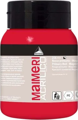 Produktbild von Maimeri Acrilico Acrylfarbe Primary Red Magenta 256 500 ml 1 stk