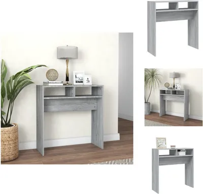 Produktbild von vidaXL Konsolentisch Grau Sonoma 78x30x80 cm Holzwerkstoff -  Beistelltische