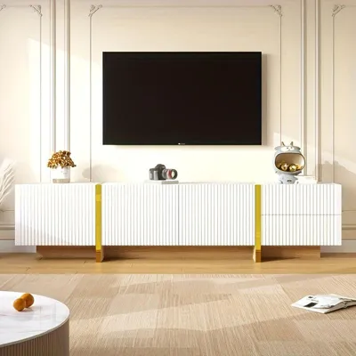 Obrázok produktu pre TV komoda – 190 cm, s 3 dvierkami a 2 zásuvkami, v modernom a ľahkom dizajne