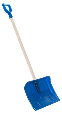 Obrázek produktu pro Lopata Hrablo s T-ručkou 87cm plast/dřevo modré