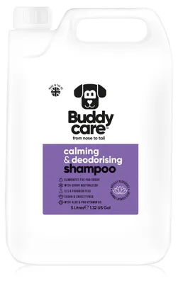 Zdjęcie produktu dla Delikatny i odświeżający szampon dla psów Buddycare - szampon o zapachu lawendy - zawiera aloes i prowitaminę B5 (5L)