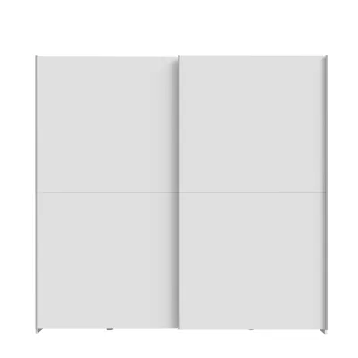 Immagine prodotto di Armadio ad ante scorrevoli >Chess&matt< in bianco - 200,1x190,5x61,2cm (LxHxP)