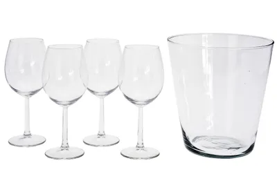 Immagine prodotto di Bicchiere da vino + dispenser 5 pezzi ECCELLENTE KO-VER000576