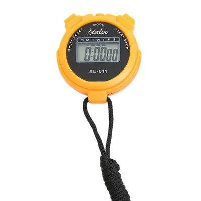 Produktbild von Digitale Stoppuhr Wasserdicht Kompakte Größe Einfache Bedienung Keine Uhr Kein Datum Leise Stoppuhr Timer Chronograph Geräte-Orange