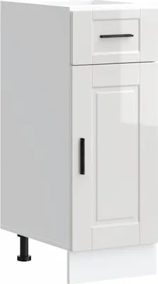 Produktbild von Küchenunterschrank Porto Hochglanz-Weiß Holzwerkstoff