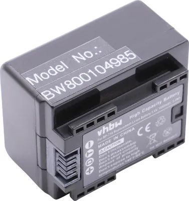 Produktbild von vhbw Akku Ersatz für Canon BP-718 für Videokamera Camcorder (1600 mAh, 3,6 V, Li-Ion) + Infochip