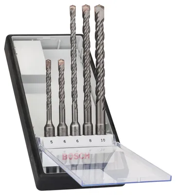 Produktbild von SDS plus-5 Hammerbohrer-Set, Robust Line, 5-tlg., 5–10 mm