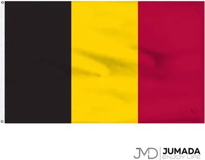 Produktbild von Jumadas belgische Flagge – Flagge Belgien – Landesflagge – Flaggen – Polyester – 150 x 90 cm