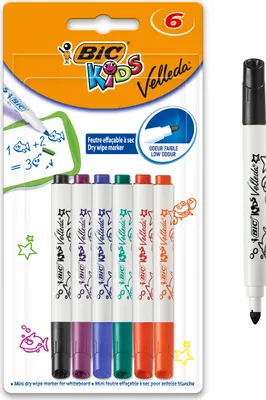 Produktbild von Velleda 8413871, 6 Stück(e), Multi, Mehrfarbig, Multi, Kunststoff, 1 mm