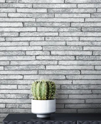 Produktbild von NEWROOM Tapete Grau Vliestapete 3D-Optik - Steintapete Industrial Schwarz Stein Naturstein Ziegelstein Loft