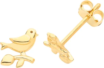 Produktbild von Süße 9 Karat (375) Gold Damen - Paar Ohrstecker - 6mm*6mm; TRS26682